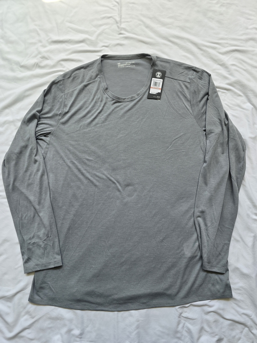 Under Armour Threadborne Long Sleeve Performance Shirt Men's 3XL Gray NWT
